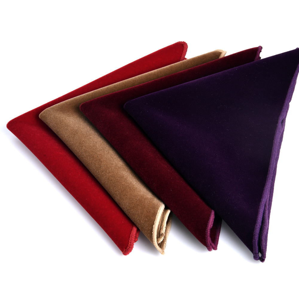 23cm Men's Velvet Pocket Squar - огляд і ціна Pocket Square Set